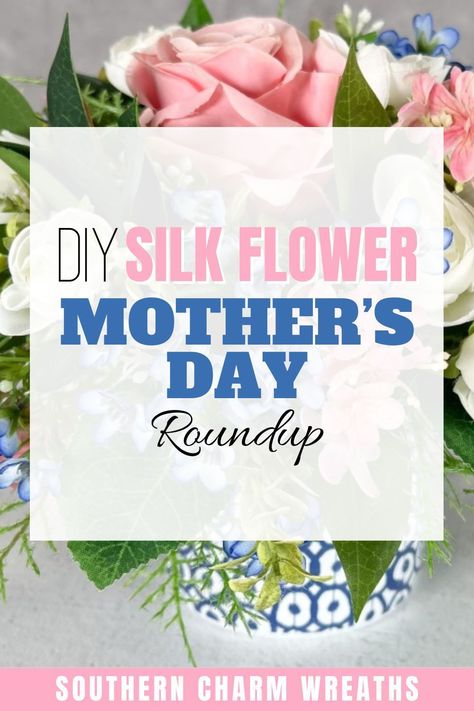 Discover my favorite projects using silk flowers for Mother’s Day, with small-scale bouquets, unique wreaths, and grand arrangements Silk Flower Arrangements Diy, Diy Silk Flower Arrangements, Wreath Making Business, Unique Wreaths, Picture Frame Wreath, Fake Flower Arrangements, Colorful Arrangements, Silk Bouquet, Wreath Making Supplies