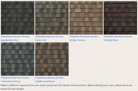 GAF Timberline American Harvest Shingles | NuHome Exteriors Certainteed Vinyl Siding, Gaf Timberline Shingles, Timberline Shingles, Roof Shingle Colors, Azek Decking, Roofing Estimate, Roofing Shingles, Roofing Options, Siding Options