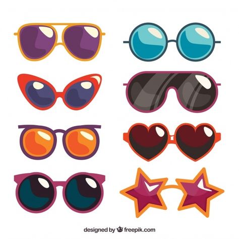 Drawing Sunglasses, Colorful Glasses, نظارات شمسية, Sunglasses Collection, Painted Flower, Graphic Editing, Drawing Videos, File Free, Pics Art