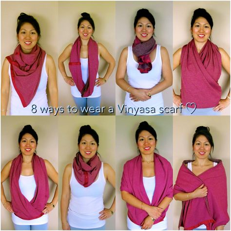 Beauty, Bites & Adorations: Scarf-Ace: Eight Ways to Wear a Lululemon Vinyasa ... Things I Adore, Hot Pink Scarf, Lululemon Scarf, Vinyasa Scarf, Lululemon Vinyasa Scarf, Pink Scarf, Welcome To My World, 60 Fashion, At Noon