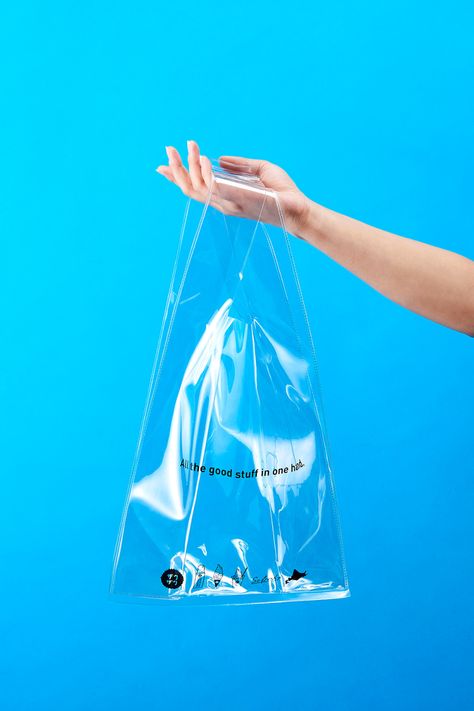 ZAKUZAKU Transparent Bag on Behance Backpack Designs, Transparent Backpack, Pr Kit, Promotional Bags, Clothing Packaging, Pouch Packaging, Business Packaging, Transparent Paper, Transparent Bag