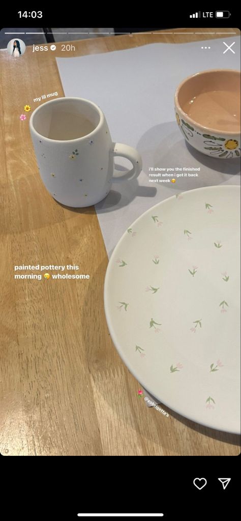 Jess Conte Instagram, Jess Conte, Diy Pottery Painting, Diy Pottery, March 3, Night Painting, Decorative Pottery, Pottery Painting, Insta Story