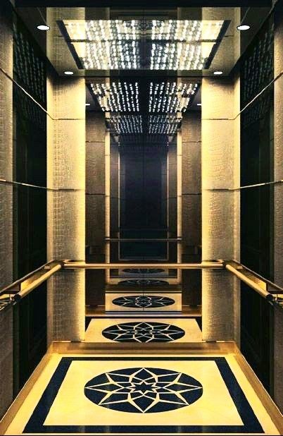 Elevator Lobby Design, Stair Elevator, Elevator Interior, Elevator Design, Lift Design, Lobby Design, Modern Hotel, Steel House, House Elevation