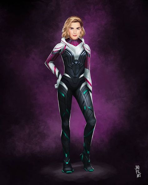 Jao Picart on Instagram: “For those who were waiting, sorry it took so long. 😅 Full version of my previous MCU Spider-Gwen fan art. I personally think @kiernanshipka…” Spider Gwen Art, Iron Fist Marvel, Dr Marvel, Avengers Alliance, Marvel Animation, Young Avengers, Spider Girl, Spiderman Homecoming, Gwen Stacy