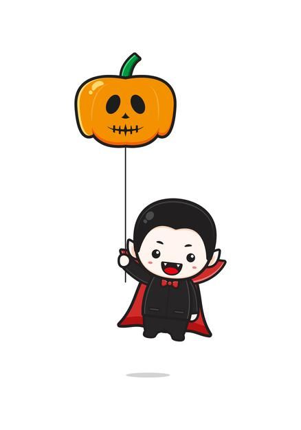 Halloween Pumpkin Illustration, Cute Vampire Drawing, Dracula Cartoon, Cute Dracula, Halloween Toppers, Spooky Doodles, School Drawings, Cute Halloween Drawings, Vampire Drawings