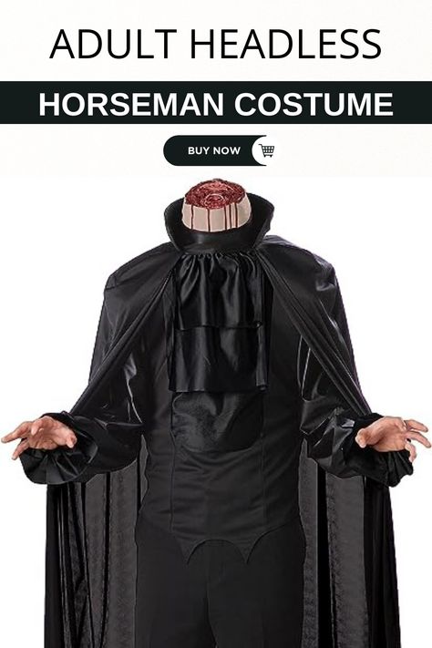 Embrace the haunting allure of the night with our Adult Headless Horseman Costume! 🎃🐎 Step into the legend and send shivers down spines at every Halloween gathering. This intricately designed ensemble captures the essence of mystery and fear, making you the focal point of the night's eerie tales. Dare to be the Headless Horseman and leave an unforgettable impression. 🌙💀 #HeadlessHorsemanCostume #HalloweenHorror #EpicElegance #SpookyStyle #HauntedLegend #NightmareNostalgia #CostumeGoals Diy Headless Horseman Costume, Headless Horseman Halloween Costume, Headless Costume, Headless Horseman Costume, Headless Horseman Halloween, Kid Costume, The Headless Horseman, Knight Costume, Diy Costumes Kids