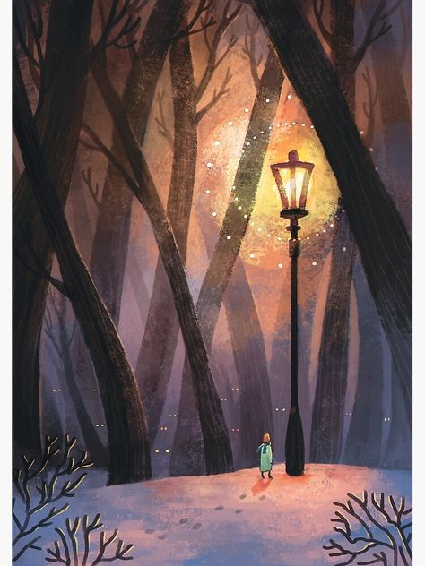 The Witch, Street Light, Narnia, The Lion, Lamp Post, Lion, Witch, Trees, Forest