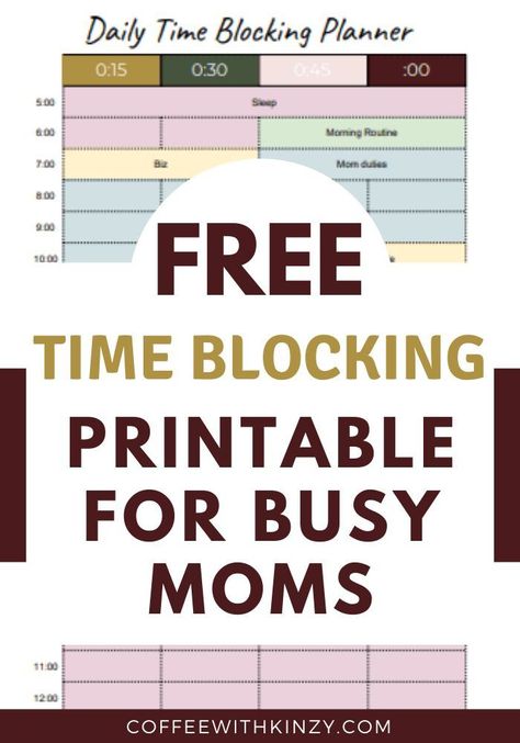 #Time_Blocking_Template #Time_Blocking_Printable #Time_Blocking_Planner #Mom_Template Time Blocking Template, Time Blocking Printable, Busy Mom Planner, Time Blocking Planner, Mom Template, Free Digital Planner, Organizing Time Management, Mom Schedule, Positive Parenting Solutions