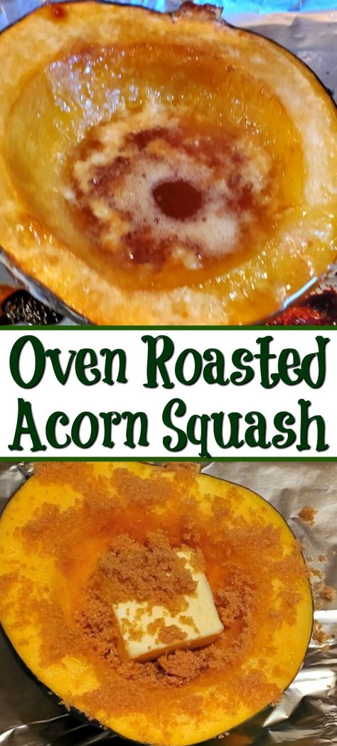 Acorn Squash In Oven, Baked Squash Recipes, Acorn Squash Recipes Healthy, Acorn Squash Baked, Acorn Squash Roasted, How To Cook Squash, Roasted Acorn Squash, Acorn Squash Recipes, Baked Squash