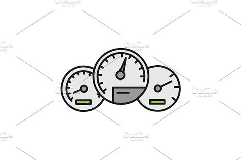 Dashboard color icon by Icons Factory on @creativemarket Empty State, Cute Designs To Draw, Car Dashboard, In A Car, Designs To Draw, A Car, Zip File, Vector Illustration, Graphic Design