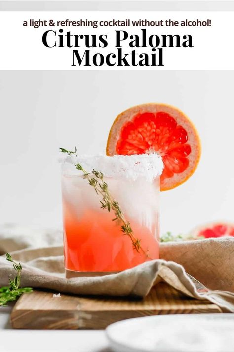 Paloma Mocktail - A delicious and refreshing paloma mocktail recipe that is perfect for any special occasion! Everyone is going to love it! #palomamocktail #palomamocktailrecipe #palomamocktails #mocktailsnonalcoholicpaloma #palomafizzmocktail Winter Mocktails, Paloma Recipe, Blood Orange Juice, Cocktails To Try, Cozy Drinks, Pear Juice, Cozy Meals, Herbal Infusion, Orange Spice