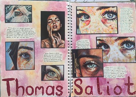 Portrait Artist Research Page, Art Sketchbook Gcse, Art Igcse, Artist Research Page, Gcse Sketchbook, Mind Map Art, Art Analysis, Art Folio, Photography Sketchbook