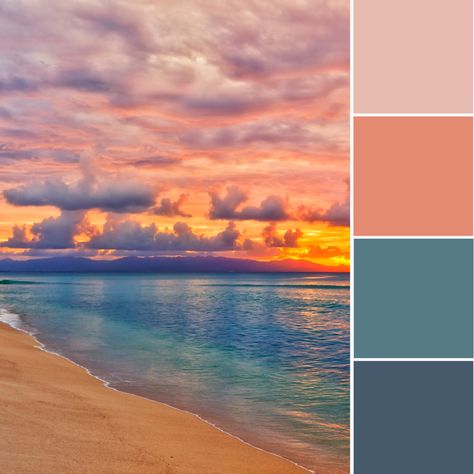 The ocean is calling our name this summer, and so is this color palette! 🌊🎨 #SummerVibes #OceanInspired #ColorPalette The Ocean Is Calling, Beach Color Palettes, Beach Colors, Fall Beach, Beach Color, Ocean Inspiration, Coordinating Colors, Nails Designs, Photo Colour