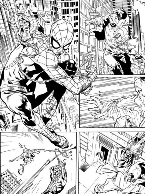 Spider Man Comic Black And White, Spider Man Comic Panel Black And White, Spiderman Comic Panels Black And White, Spiderman Comic Panels, Spiderman Book, Comic Spiderman, Comic Book Background, Photo Comic, Marvel Avengers Comics