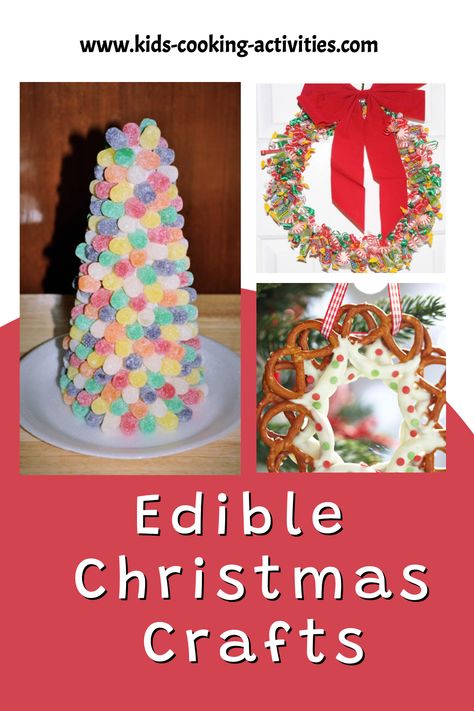 Edible crafts for kids are great for using as a craft project and eating it for snack time. Additionally, these Christmas crafts help bring in the Christmas spirit and allow your child to get creative! Preschool Edible Crafts, Winter Edible Crafts For Kids, Edible Christmas Crafts For Kids, Edible Art Projects For Kids, Edible Nativity Crafts For Kids, Edible Crafts For Kids, Edible Christmas Crafts, Kids Cooking Activities, Christmas Recipes For Kids