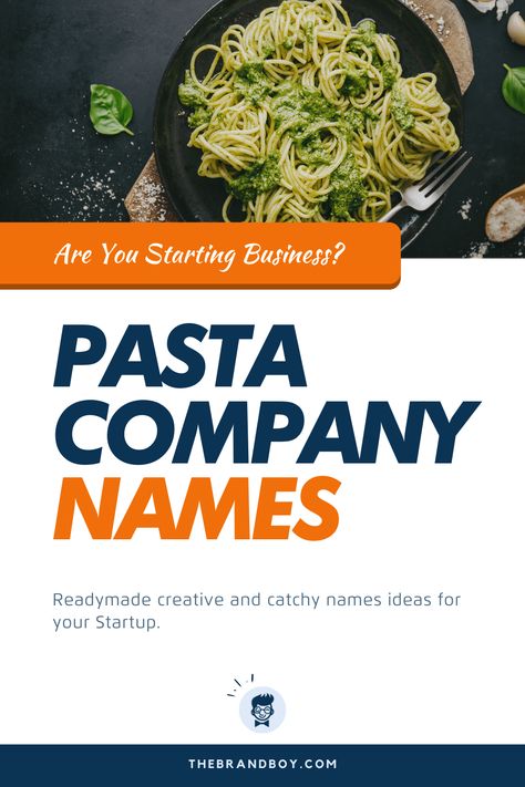 When you are prepared to choose a pasta name, you need to keep the various kinds of pasta types in mind. Pasta types matter a lot when you are willing to choose a good name for the same.  #BusinessNames #CatchyNames #NamesIdea #SmallBusinessNames #PastaNames Pasta Business Name Ideas, Pasta Branding, Spaghetti Restaurant, Cafe Names Ideas, Salad Names, Kinds Of Pasta, Pasta Buffet, Pasta Italia, Company Names Ideas