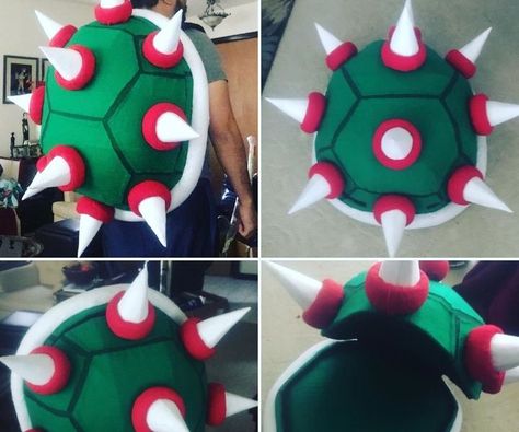 Bowser Backpack, Turtle Shell Backpack, Mario Kart Costumes, Mario Bros Costume, Bowser Costume, Mario Halloween Costumes, Super Mario Bowser, Super Mario Costumes, Mario Bros Birthday Party Ideas