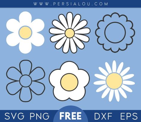 Flower Cutouts Template Cricut, Daisy Flower Svg Free Cricut, Retro Flower Svg Free, Simple Flower Svg Free, Free Daisy Svg Files For Cricut, Daisy Svg Free Cricut, Free Flower Svg Files For Cricut, Daisy Svg Free, Flower Svg Free