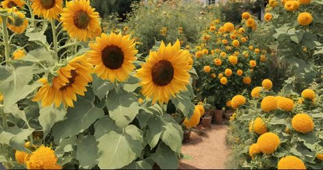 Enhance your sunflower garden with the perfect companions! Discover a variety of sunflower companion plants that not only complement their beauty but also promote healthier growth and biodiversity in your garden. Sunflower Companion Plants, Shade Loving Flowers, Tree Stump Planter, Pink Perennials, Companion Plants, Diy Raised Garden, Clay Flower Pots, Raised Garden Beds Diy, Easy Backyard