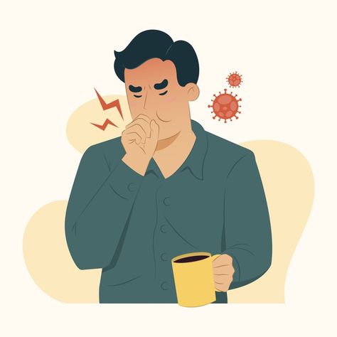 Disease concept cough illustration | Premium Vector #Freepik #vector #cartoon #health #illustrations #healthcare Stomach Ache Illustration, Stomachache Illustration, Adult Activities, Stomachache, Illustration Story, Healing Touch, Isometric Illustration, Cartoon People, Stomach Ache