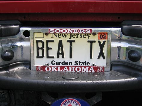 Oklahoma Sooners License Plates Sooner Schooner, Oklahoma State University Dorm, Ou Dorm University Of Oklahoma, Oklahoma State Cowboys Football, Oklahoma Sooners Baseball, Sooner Football, Oklahoma Sooners Football, Vanity License Plates, Ou Football