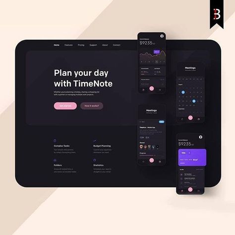 Music Player Design, Hero Design, Ui Color, E-commerce App, Dark Color Palette, Header Design, Website Header, Dark Theme, Dark Mode