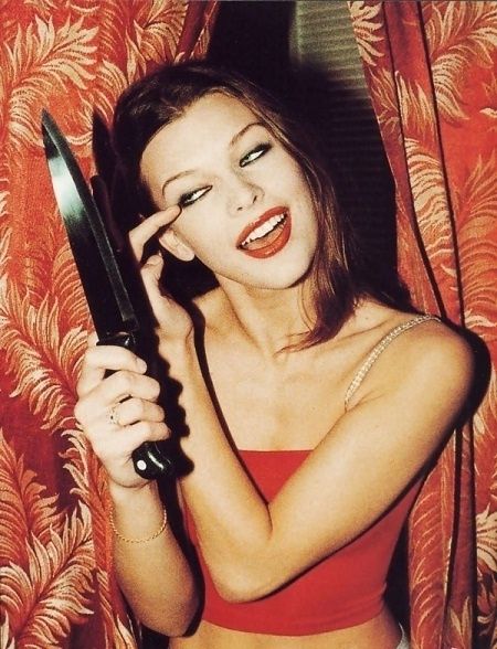 Milla Jovovich, early 90s Halloween Shoot, Ellen Von Unwerth, Milla Jovovich, Halloween Photoshoot, Delphinium, Destiel, Shoot Ideas, Photography Inspo, Photo Inspo