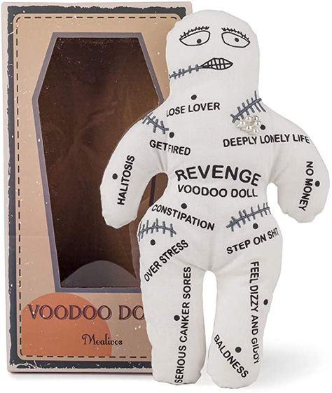 Amazon.com: Mealivos Personalised Revenge Voodoo Doll (White): Toys & Games Revenge Spells, Emotional Release, Dammit Doll, Skull Pin, Doll Games, Creepy Doll, Cotton Doll, Haunted Dolls, Voodoo Doll