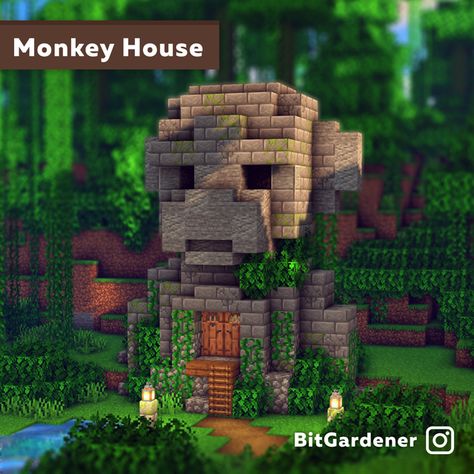 Witches Hut Minecraft, Statue Minecraft, Minecraft Treehouses, Minecraft House Decor, Minecraft Village Ideas, Cherry Blossom House, Minecraft Pfp, Build In Minecraft, Minecraft Town