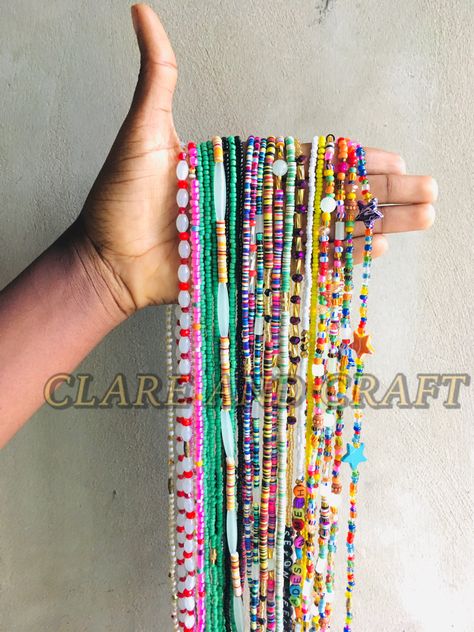 Waste Beads, Body Beads, Waist Beads African, Belly Beads, Waist Jewelry, Beads Ideas, Colour Combos, Beading Jewelery, How To Hang