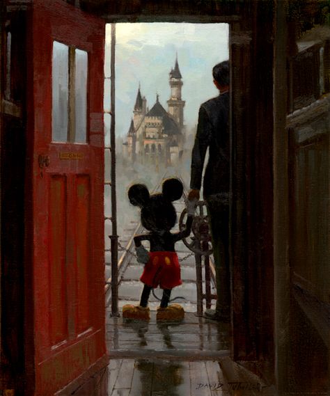 Walt and Mickey.... Walter Elias Disney, Images Disney, Retro Disney, Mickey And Minnie Mouse, Art Disney, Disney Favorites, Pinturas Disney, Disney Life, A Castle