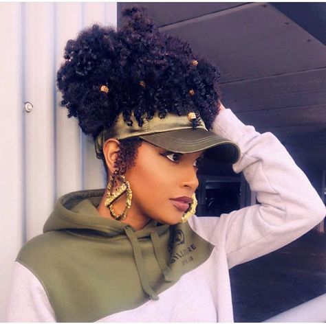 Visor Hat Hairstyles, Visor Hairstyles, Urban Hairstyles, Natural Girls, Transitioning Hairstyles, Peinados Fáciles Para Cabello Corto, Afro Hair, 4c Hairstyles, Different Hairstyles