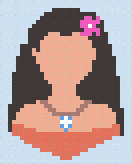 Alpha pattern #162850 | BraceletBook Moana Disney, Princess Moana, Disney Princess Movies, Disney Moana, Disney Movie, Alpha Pattern, Alpha Patterns, Moana, Disney Movies