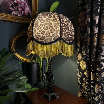 Lamps - Skull Lamps - The Blackened Teeth – The Blackened Teeth Ltd Skeleton Lamp, Blackened Teeth, Print Lampshade, Gothic Homeware, Copper Lampshade, Ceiling Lampshade, Victorian Lampshades, Leopard Print Fabric, Gothic Home