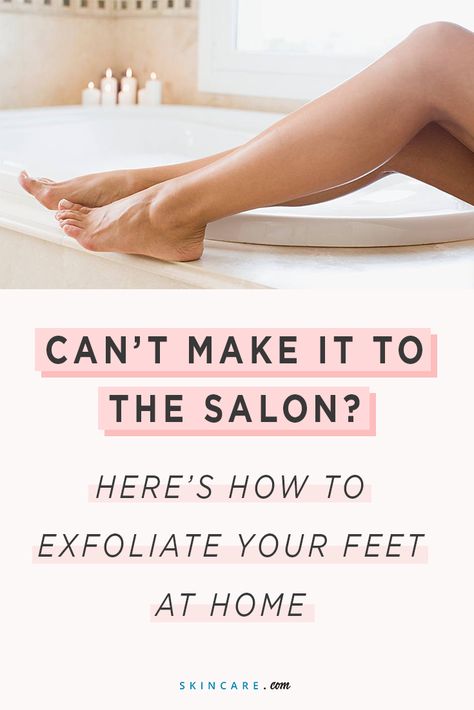 If you don’t have the time or budget to go to the salon for a pedicure, try giving yourself one at home. We're sharing a step-by-step guide on how you can exfoliate your feet for soft, smooth skin all season long. At Home Pedicure, Home Pedicure, Women Tips, Soft Smooth Skin, Exfoliating Mask, Proper Skin Care, Baby Soft Skin, Beauty Natural Products, Exfoliating Scrub