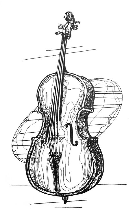 Violin Drawing, Cello Art, Violin Art, Drawing Photo, Stippling Art, Art Charcoal, Music Drawings, Daily Drawing, Amazing Art Painting