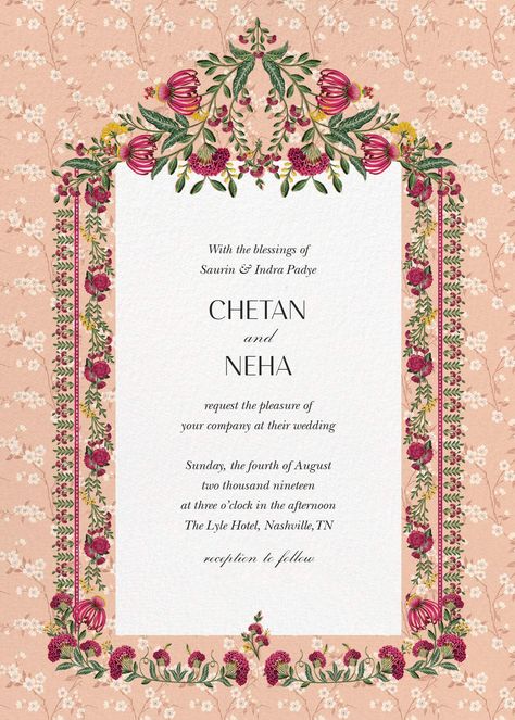 Indian Wedding Invitation, Indian Wedding Invitation Card Design, Indian Wedding Invitation Cards, Indian Wedding Cards, Anita Dongre, Wedding Invitation Card Design, Paperless Post, Wedding Invitations Online, Digital Wedding Invitations