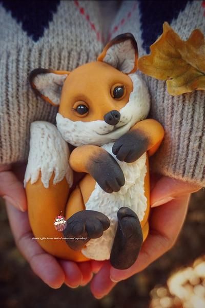 Woodland Themed Cake, Fox Cake Toppers, Fox Birthday Party, Clay Fox, Fox Cake, Fondant Cake Designs, Fox Birthday, Woodland Cake