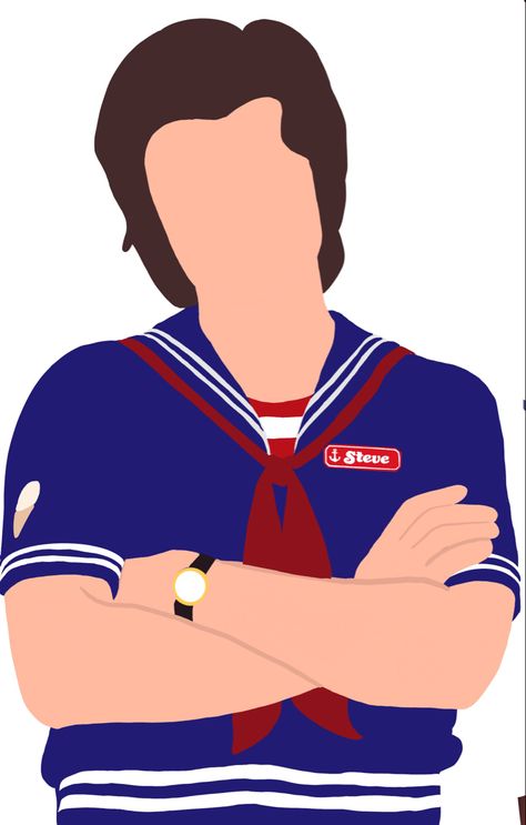 Steve Harrington Painting, How To Draw Steve, Stranger Things 2, Brown Painting, Stranger Things Steve, Procreate Ipad Art, Silhouette Painting, Stranger Things Characters, Stranger Things Art