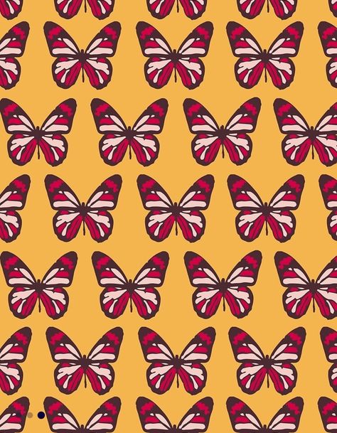 #butterfly #illustrator #orange #pink #pattern #wallpaper #art #design #graphic #repetition #spring Pink Pattern Wallpaper, Fantasy Clock, Repetitive Pattern, Wallpaper Art, Pink Pattern, Orange Background, Orange Pink, Pattern Wallpaper, Color Patterns