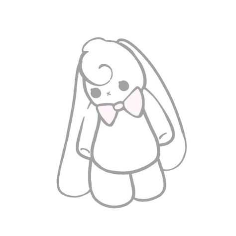 Arte Indie, Bunny Drawing, Creative Drawing Prompts, Hello Kitty Drawing, Easy Doodle Art, Cute Doodles Drawings, Cute Doodle Art, A Bunny, Doodle Art Designs