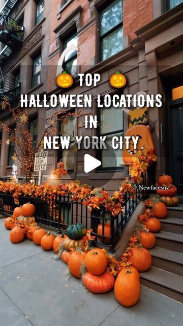 Top Photographer in New York on Instagram: "Halloween decorations in NEW YORK 🎃🎃🧙‍♀️🎃🎃

#nycautumn #fallinnewyork #nycfall #autumn #autumnnyc #pier17 #nycpumpkinpatch #brooklynbridge #westvillagenyc #westvillagenyc #halloweendecorations #nychalloweendecorations #nycphotographer #nyccontentcreator #autumnvibes #autumnleaves  Halloween decorations in New York, New York Halloween decorations, New York guide, New York Halloween" New York Halloween, Nyc Autumn, New York Guide, West Village Nyc, Nyc Fall, Top Photographers, New York New York, Brooklyn Bridge, Fall Vibes