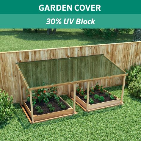 Coolaroo Replacement Canopy | Wayfair.ca Greenhouse Shade Cloth, Sun Block, Raised Garden Beds Diy, Survival Gardening, Garden Area, Shade Cloth, Hydroponic Gardening, Vegetable Garden Design, Veggie Garden