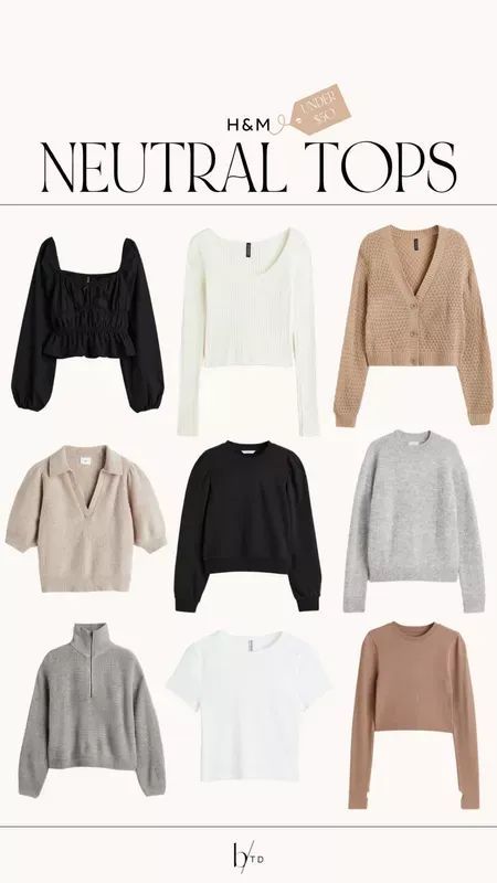 Essential Tops Wardrobe, Neutral Color Clothes For Women, Outfits With Neutral Colors, Neutral Tops Outfit, Neutral Winter Outfits Women, Neutral Color Outfits Women Casual, Sweater Weather Aesthetic Outfits, Outfit Ideas For Winter Cold Weather, Winter Outfit Ideas For Women Cold