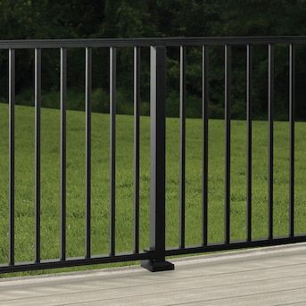 Black Aluminum Deck Railing, Aluminum Railing Deck, Post Sleeve, Deck Posts, Aluminum Decking, Deck Railing, Deck Railings, The Deck, Charcoal Black