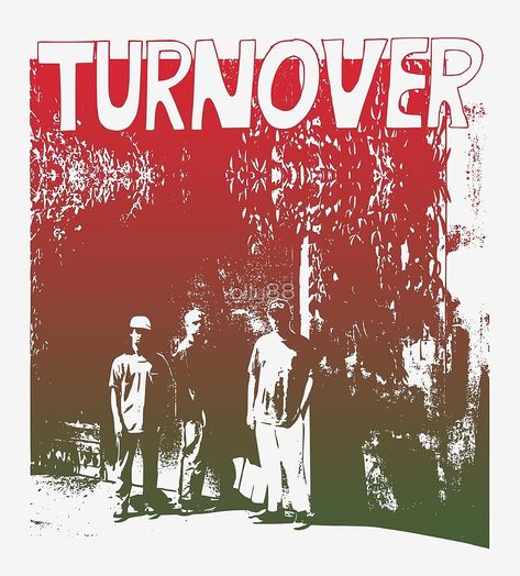 "Turnover band gradient" by olly88 | Redbubble Turnover Band Poster, Band Iphone Wallpaper, Turnover Band, Morgan Core, Stylish Wallpaper, Midwest Emo, Tour Poster, Emo Wallpaper, Tour Posters