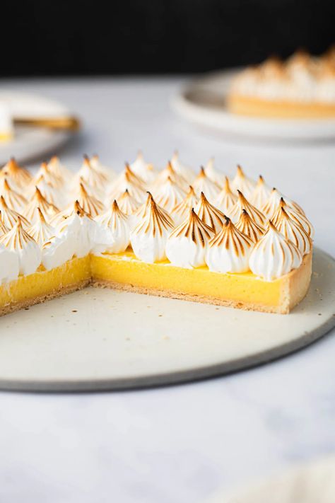 Tarte au Citron Meringuée | Baker Street Society Tart Crust Recipe, Tart Dough, Cookie Crisp, Tarts Crust, Tart Baking, Tart Shells, French Desserts, Lemon Meringue Pie, Pastry Flour