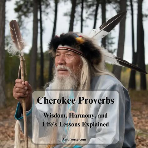 Cherokee Proverbs: Wisdom for Life and Leadership - Art Of Verse Lessons On Respect, Native American Proverbs, Indian Proverbs, American Indian Quotes, American Proverbs, Generations Quotes, Quotes Uplifting, Native American Wisdom, Indian Quotes