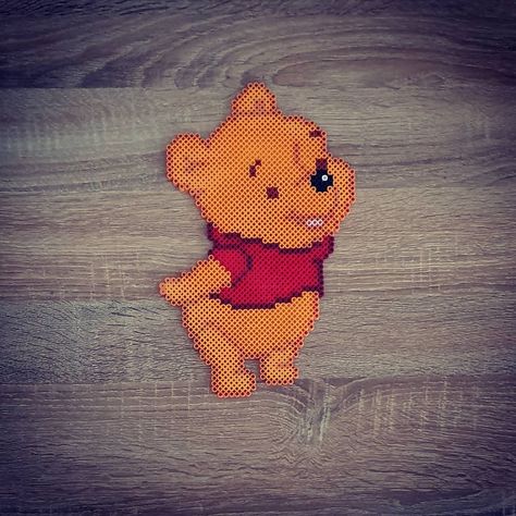 Chell on Instagram: “Winnie The Pooh 😍���💕🐻 Please ✔ Follow For More Projects 😘🧡🧡 • • • • • • #perler #perlerbeads #artkal #artkalbeads #hama #hamabeads #handmade…” Perler Projects, Disney Bear, Craft Beads, Perler Crafts, Melty Beads, Diy Perler Beads, Bead Ideas, Cosplay Diy, Perler Patterns