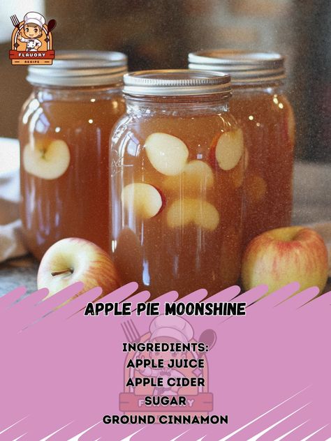 🍎🍹 Apple Pie Moonshine—Indulge in this homemade Apple Pie Moonshine for a cozy, spiced twist on your favorite fall flavors! 🥃🍏 #ApplePieMoonshine #FallDrinks Apple Pie Moonshine Ingredients: Apple juice (1 gallon) Apple cider (1 gallon) Sugar (4 cups) Ground cinnamon (6 sticks) Ground cloves (1 tsp) Vanilla extract (2 tbsp) Everclear (750 ml, or other high-proof alcohol) Instructions: In a large pot, combine apple juice, apple cider, and sugar. Heat until sugar dissolves. Add cinnamon sti... Pumpkin Pie Moonshine, Apple Pie Moonshine Recipe, Apple Pie Moonshine, Cinnamon Apple Pie, Homemade Apple Pie, Moonshine Recipes, Homemade Pumpkin Pie, Homemade Apple Pies, Daily Recipes